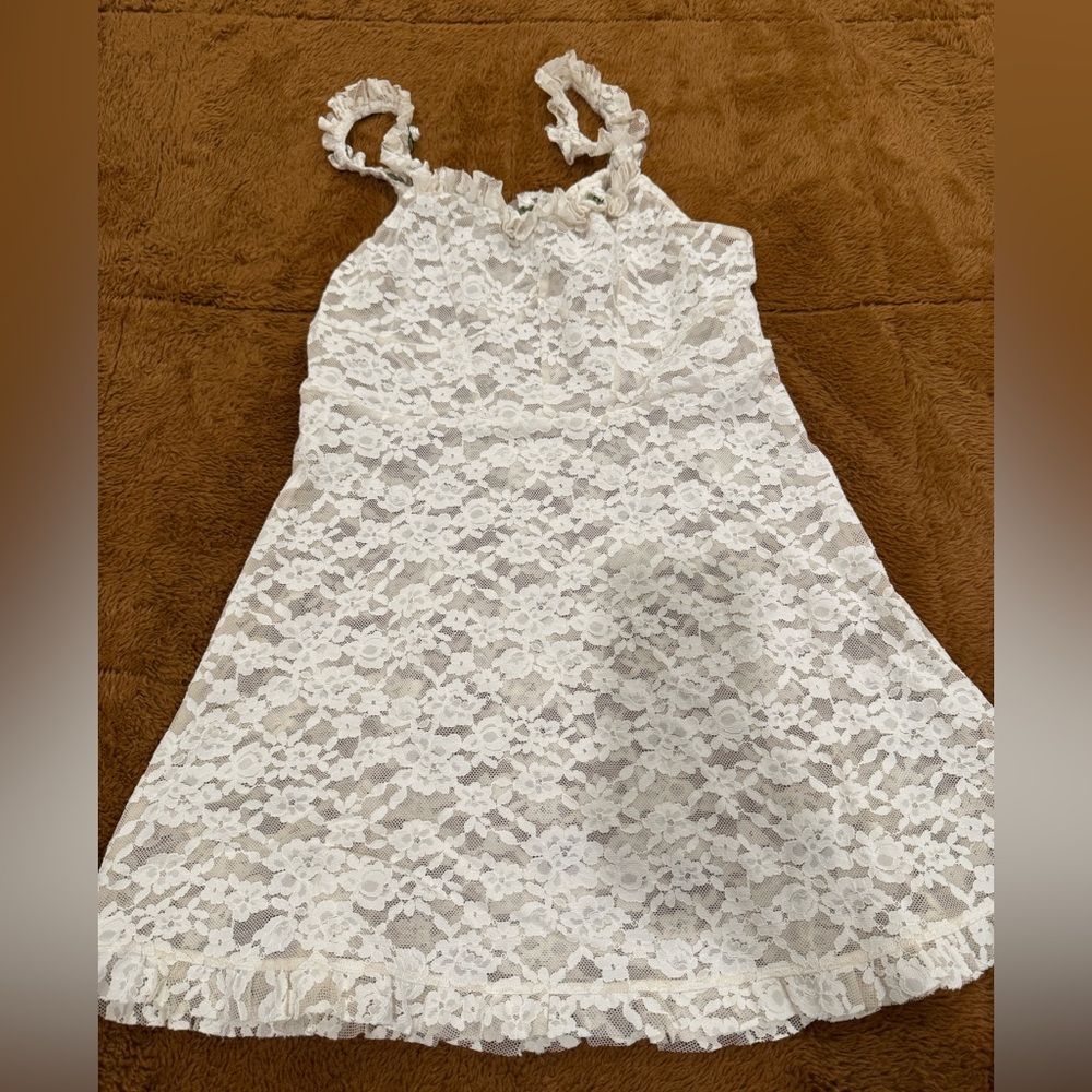 For Love And Lemons Lou Lace Slip Dress